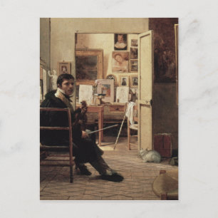 The Studio of Ingres in Rome, 1818 Postcard