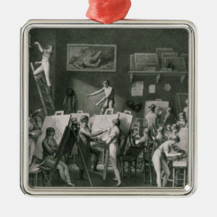 The Studio of Jacques Louis David Metal Ornament