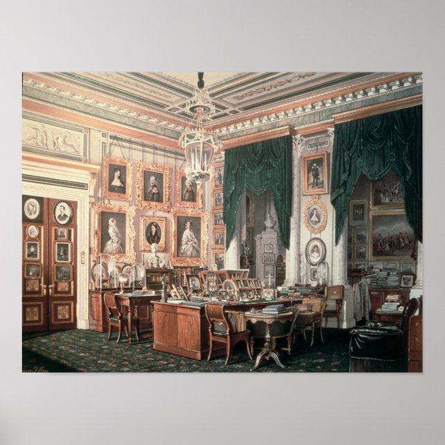 The Study of Alexander III  at Gatchina Palace Poster (Front)