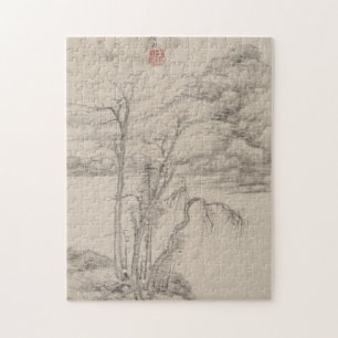 The Style of Various Old Masters   B&W Landscape Jigsaw Puzzle