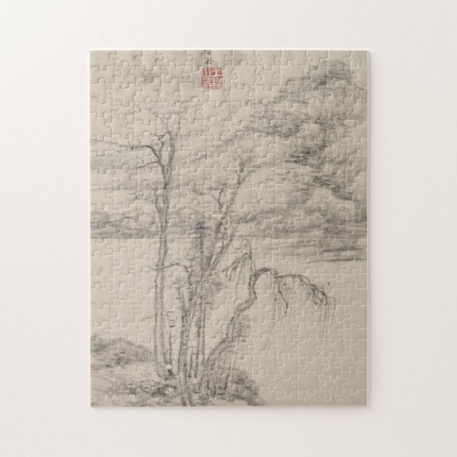 The Style of Various Old Masters | B&W Landscape Jigsaw Puzzle (Vertical)