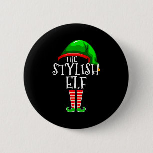 The Stylish Elf Group Matching Family Christmas 2 Inch Round Button