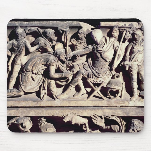 The submission of a barbarian to a Roman Mouse Pad (Front)