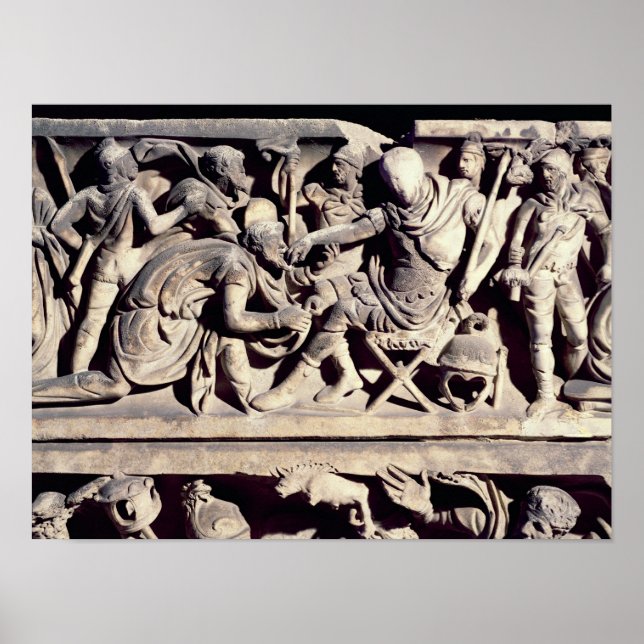 The submission of a barbarian to a Roman Poster (Front)