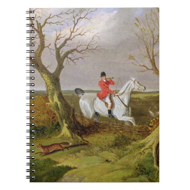 The Suffolk Hunt - Gone Away (oil on canvas) Notebook (Front)