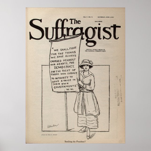 The Suffragist Women's Suffrage RightsJune 2 1917 Poster (Front)