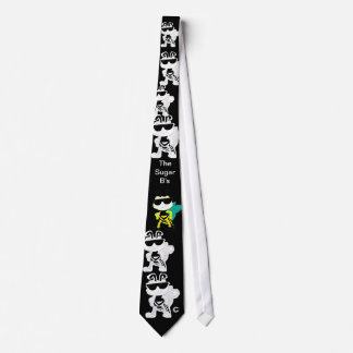 The Sugar B's Black, B & W logo with 1 color logo Tie