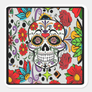 The sugar story square sticker
