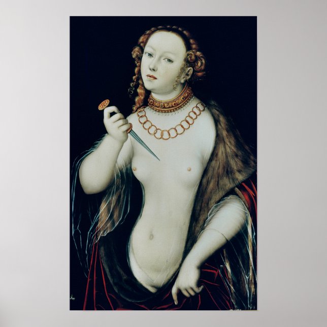 The Suicide of Lucretia, 1538 Poster (Front)