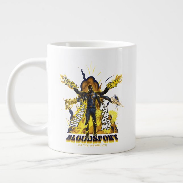 The Suicide Squad | Bloodsport Action Graphic Large Coffee Mug (Left)