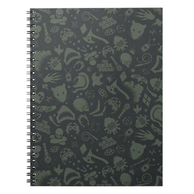 The Suicide Squad | Character Icon Pattern Notebook (Front)