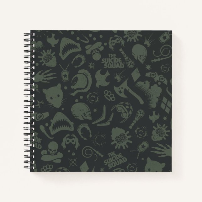 The Suicide Squad | Character Icon Pattern Notebook (Front)