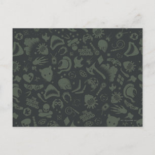The Suicide Squad   Character Icon Pattern Postcard
