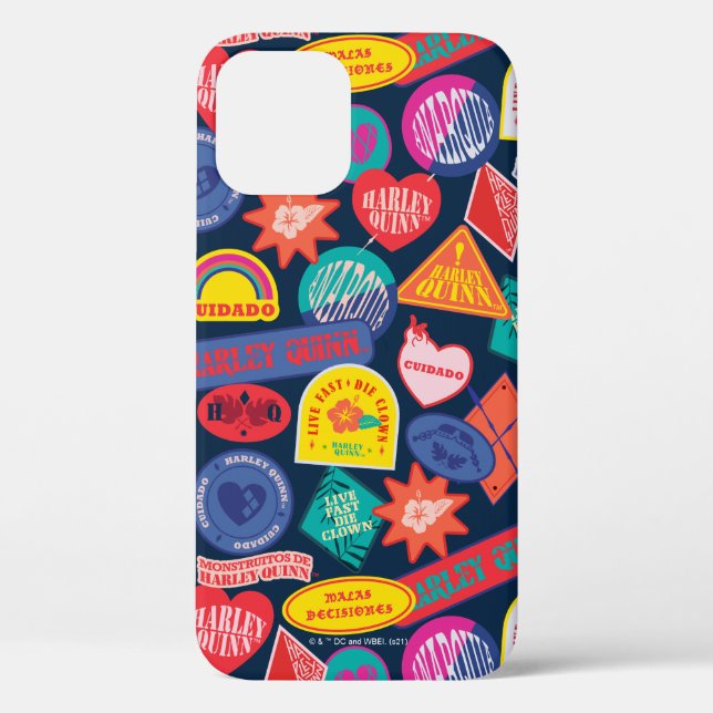 The Suicide Squad | Harley Quinn Badge Pattern Case-Mate iPhone Case (Back)