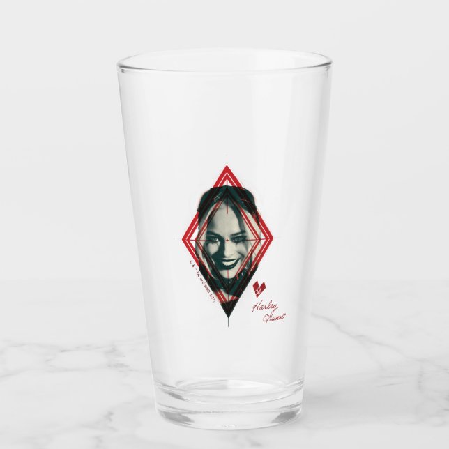 The Suicide Squad | Harley Quinn Diamond Target Glass (Front)