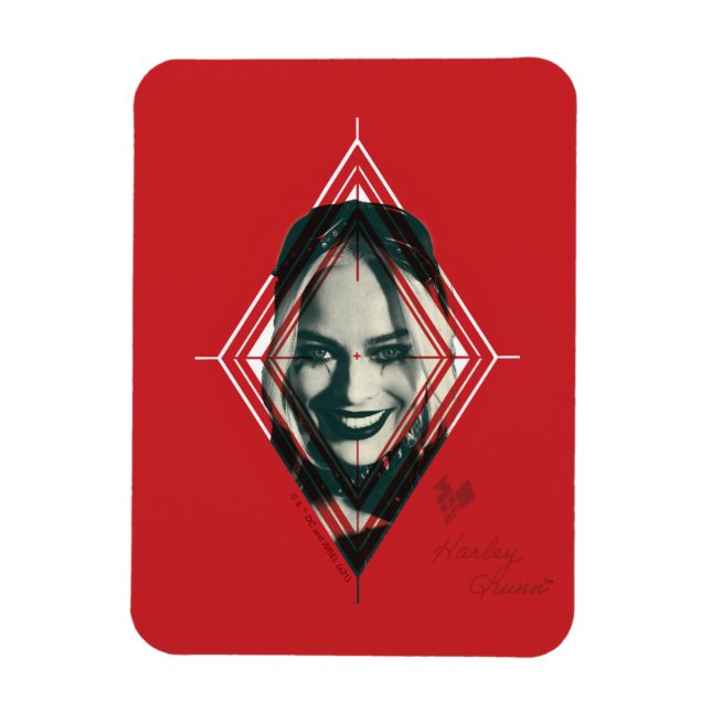 The Suicide Squad | Harley Quinn Diamond Target Magnet (Vertical)