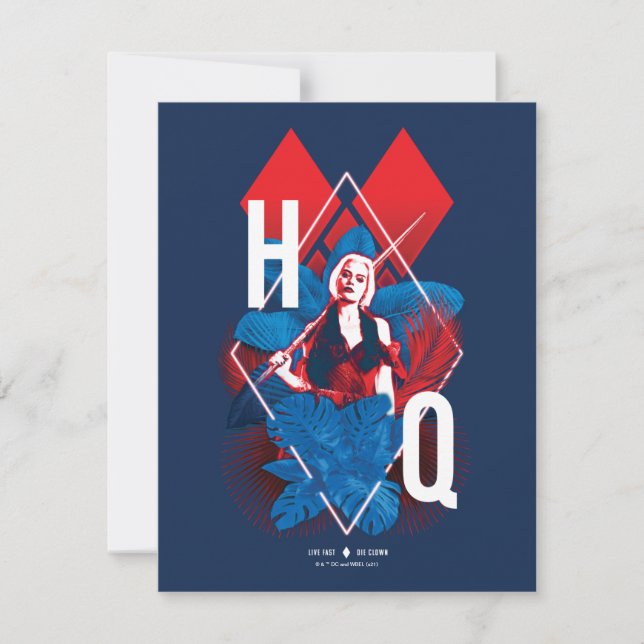 The Suicide Squad | Harley Quinn Fern & Diamonds Card (Front)