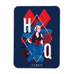 The Suicide Squad   Harley Quinn Fern & Diamonds Magnet