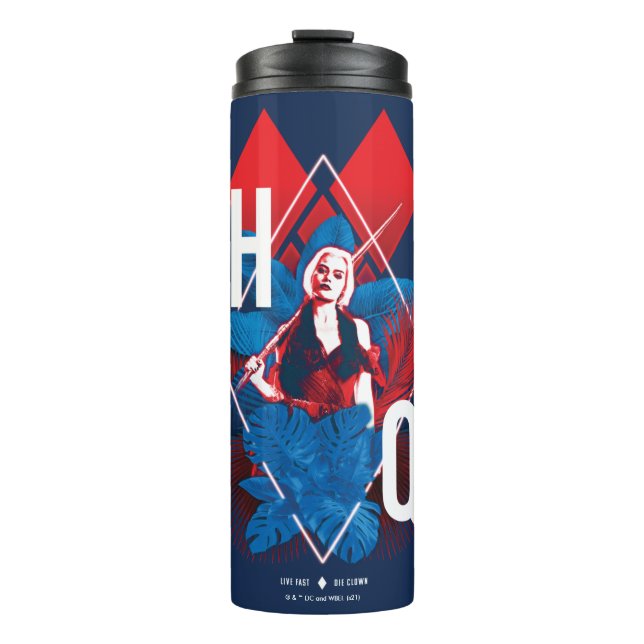 The Suicide Squad | Harley Quinn Fern & Diamonds Thermal Tumbler (Front)