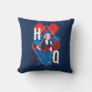 The Suicide Squad Harley Quinn Fern & Diamonds Throw Pillow