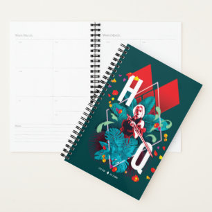 The Suicide Squad Harley Quinn Floral Diamond Planner