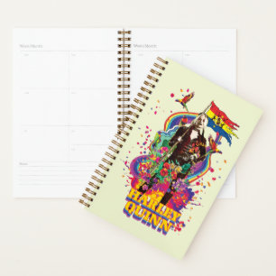 The Suicide Squad Harley Quinn Flowers & Rainbow Planner