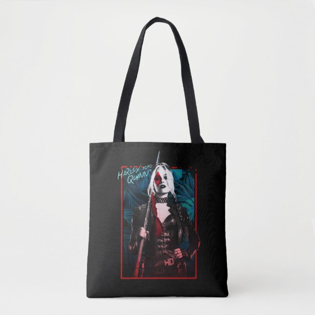 The Suicide Squad | Harley Quinn & Green Ferns Tote Bag (Front)