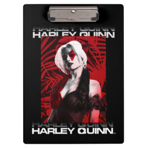 The Suicide Squad Harley Quinn Red Fern Portrait Clipboard