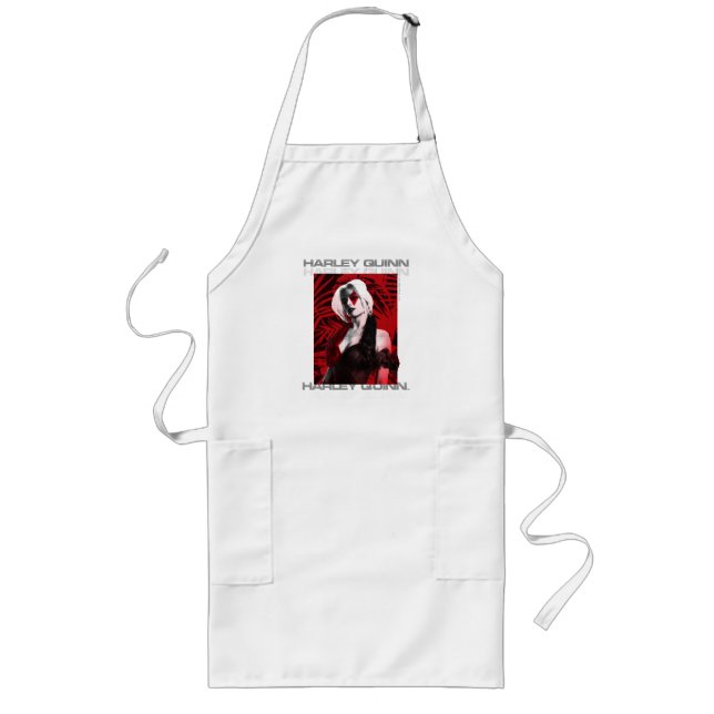 The Suicide Squad | Harley Quinn Red Fern Portrait Long Apron (Front)