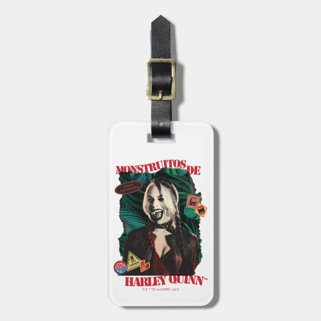 The Suicide Squad | Harley Quinn Winking Luggage Tag (Front Vertical)