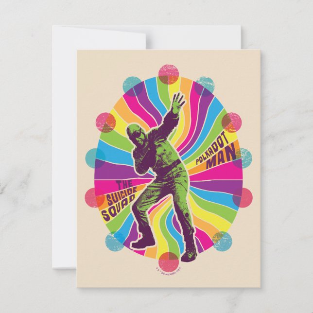 The Suicide Squad | Polka-Dot Man Psychedelic Card (Front)
