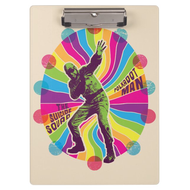 The Suicide Squad | Polka-Dot Man Psychedelic Clipboard (Front)