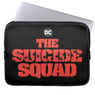 The Suicide Squad Red and Black Logo Laptop Sleeve