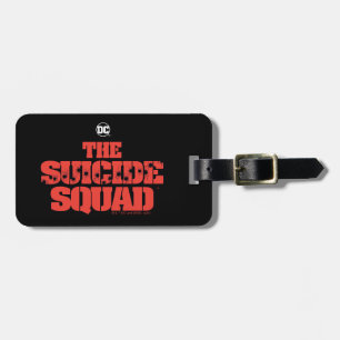 The Suicide Squad   Red and Black Logo Luggage Tag