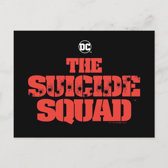 The Suicide Squad | Red and Black Logo Postcard (Front)