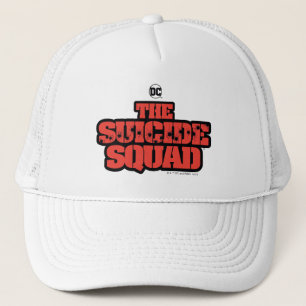 The Suicide Squad Red and Black Logo Trucker Hat