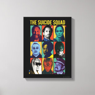 The Suicide Squad Retro Grid With Amanda Waller Canvas Print
