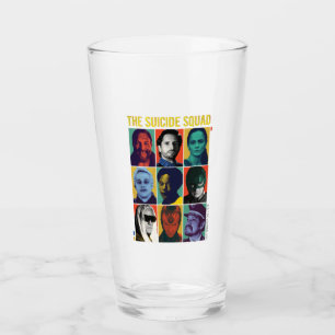 The Suicide Squad Retro Grid With Amanda Waller Glass