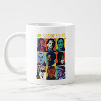 The Suicide Squad | Retro Grid With Amanda Waller Large Coffee Mug