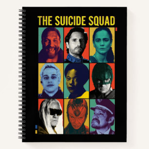 The Suicide Squad   Retro Grid With Amanda Waller Notebook