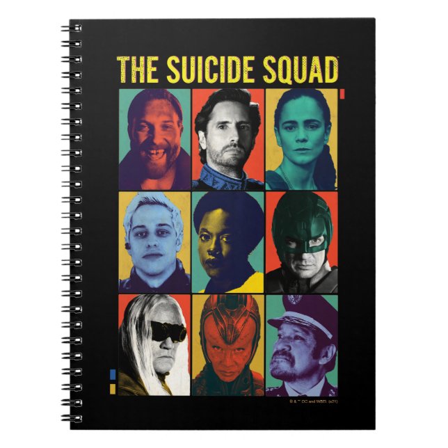 The Suicide Squad | Retro Grid With Amanda Waller Notebook (Front)