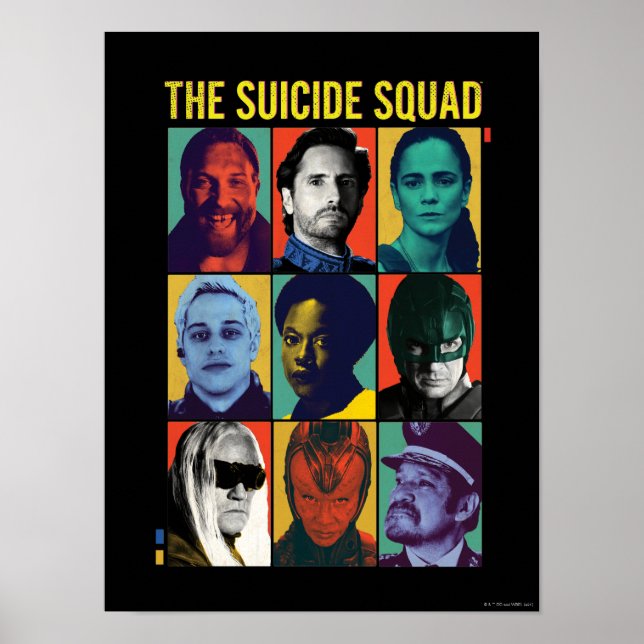 The Suicide Squad | Retro Grid With Amanda Waller Poster (Front)