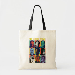 The Suicide Squad   Retro Grid With Amanda Waller Tote Bag
