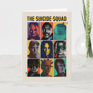The Suicide Squad   Retro Grid With Harley Quinn Card