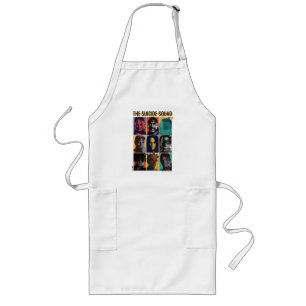 The Suicide Squad   Retro Grid With Harley Quinn Long Apron