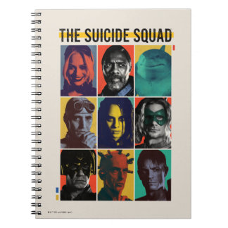 The Suicide Squad | Retro Grid With Harley Quinn Notebook