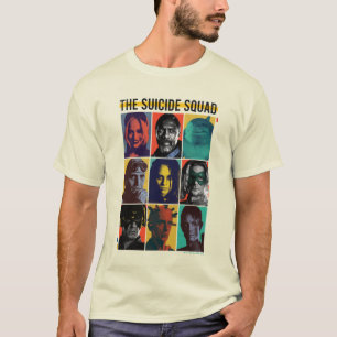 The Suicide Squad   Retro Grid With Harley Quinn T-Shirt