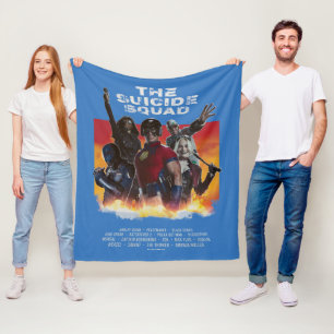 The Suicide Squad   Retro-Style Movie Poster Fleece Blanket