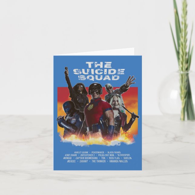 The Suicide Squad | Retro-Style Movie Poster Note Card (Front)