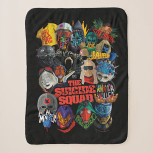 The Suicide Squad   Stylized Avatars Sherpa Blanket